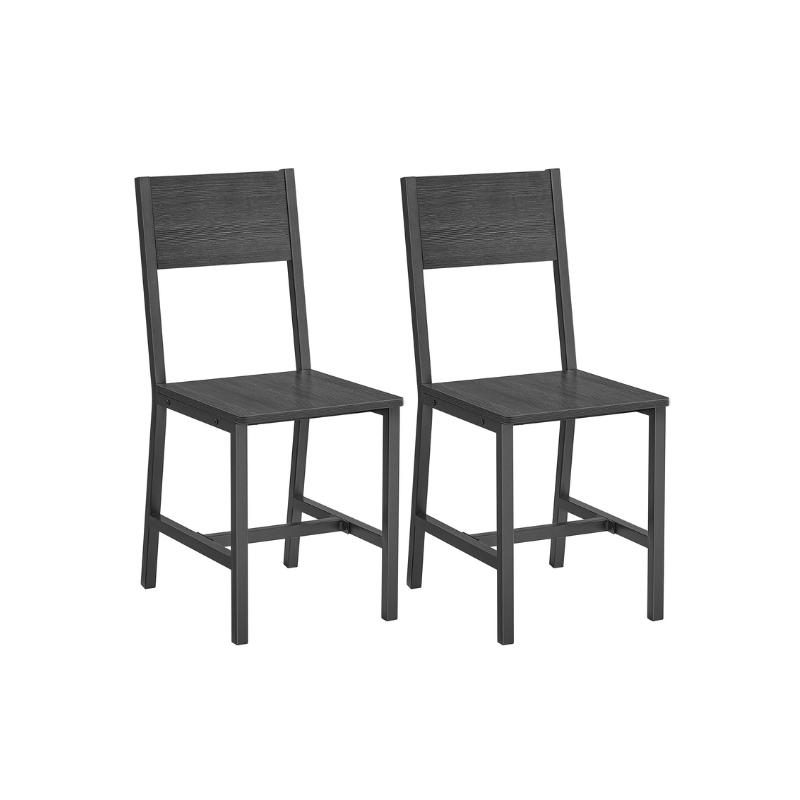 VASAGLE Industrial Dining Chairs Set: Modern Steel Frame, Multiple Colors & Packs