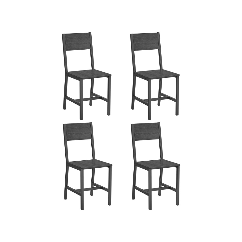 VASAGLE Industrial Dining Chairs Set: Modern Steel Frame, Multiple Colors & Packs