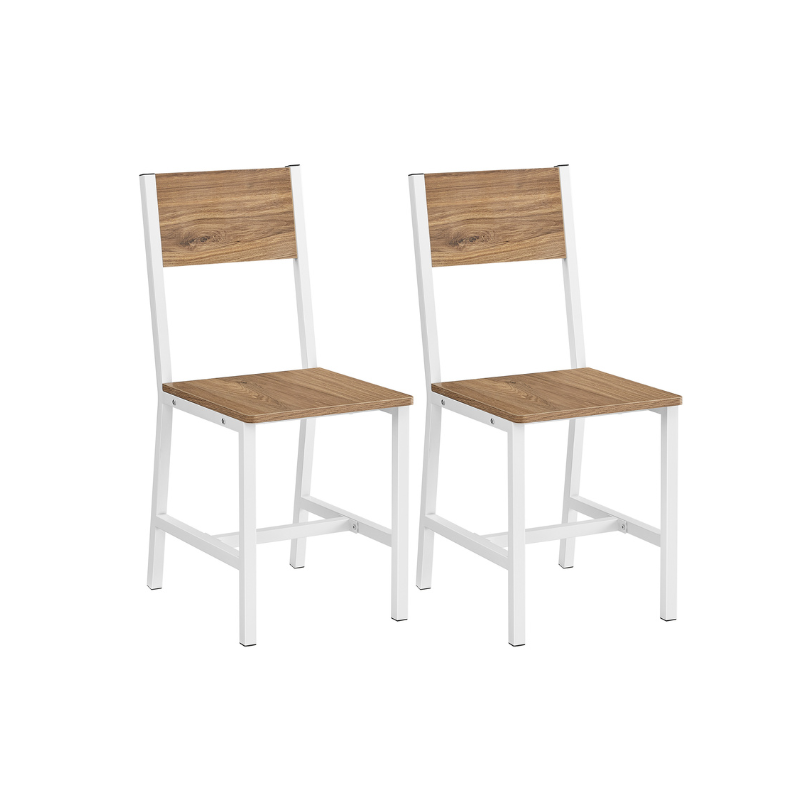 VASAGLE Industrial Dining Chairs Set: Modern Steel Frame, Multiple Colors & Packs