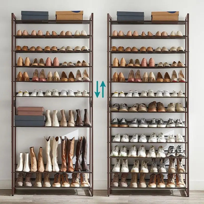FURNMIC 12-Tier Metal Shoe Storage Organizer
