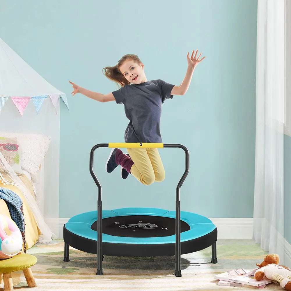 FURNMICS 3ft Mini Trampoline with Handlebar