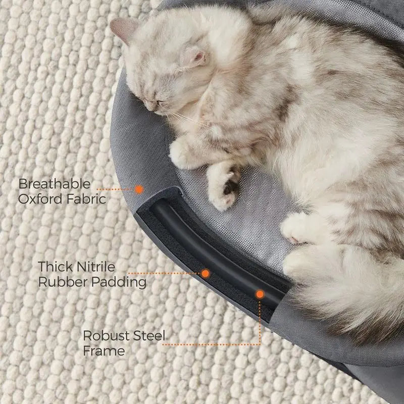 FURNMICS-2-Tier Elevated Cat Bed for Multi-Cat Households
