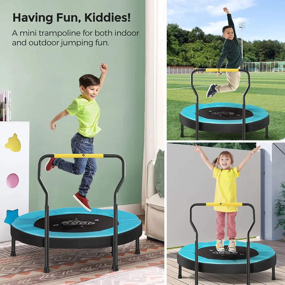 FURNMICS 3ft Mini Trampoline with Handlebar