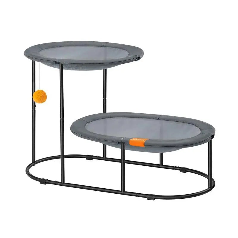 FURNMICS-2-Tier Elevated Cat Bed for Multi-Cat Households