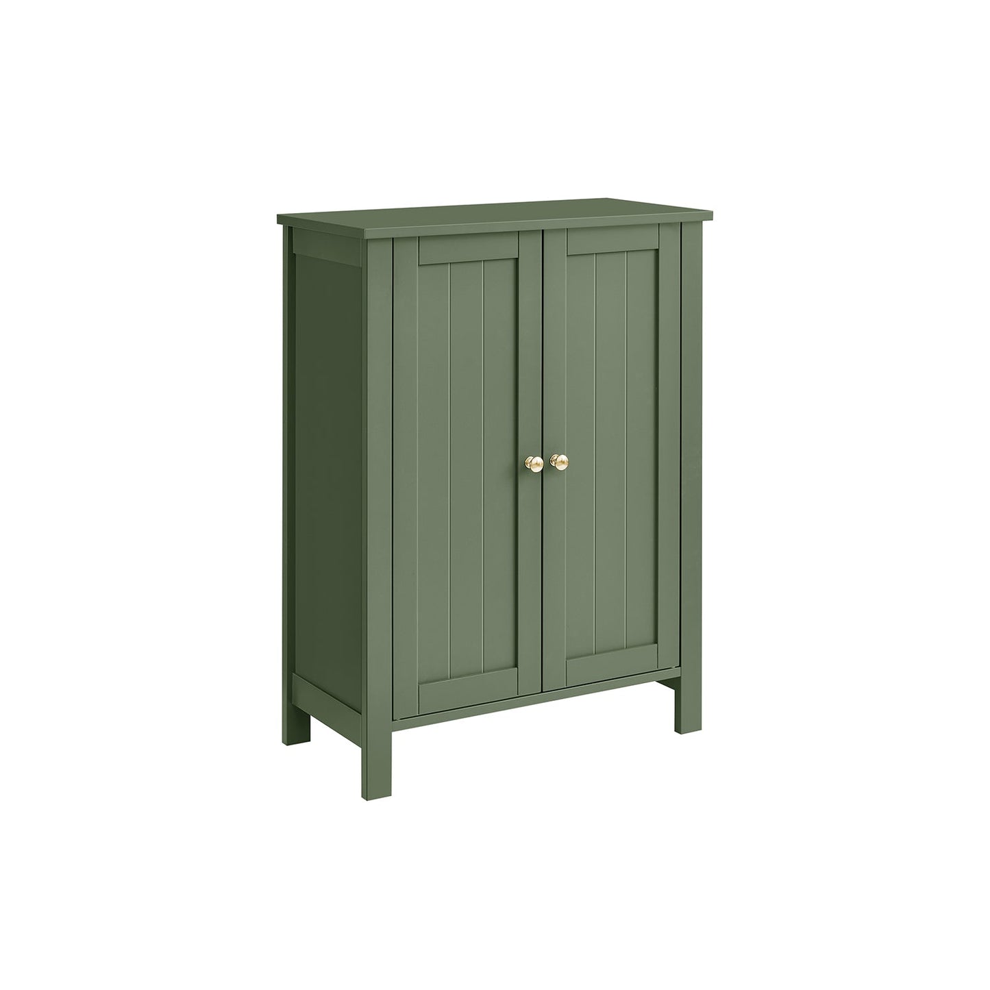 VASAGLE Double Door Bathroom Floor Cabinet, Adjustable Shelf, Versatile Storage Solution