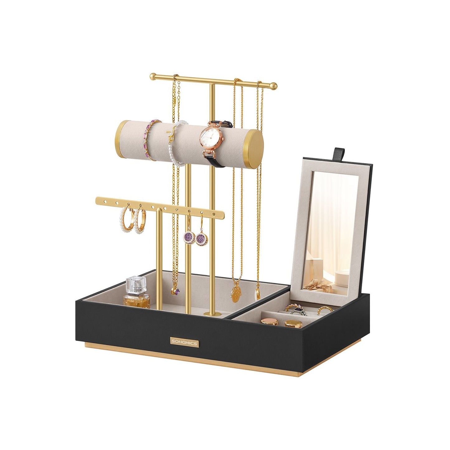 FURNMICS Jewelry Holder with Necklace Earring Bracelet Holder