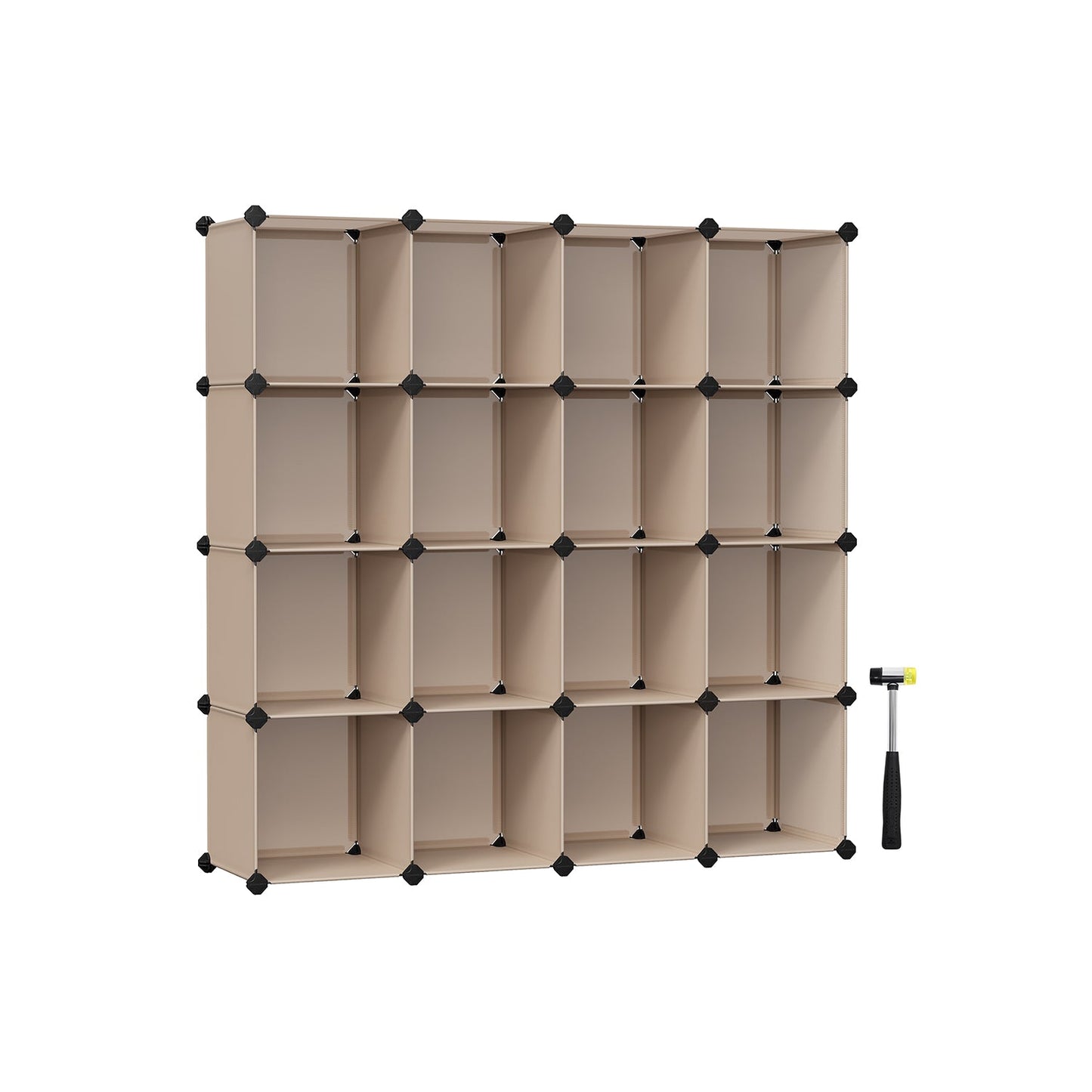 SONGMICS Modular Cube Storage Organizer - Versatile Stackable Plastic Shelf Unit