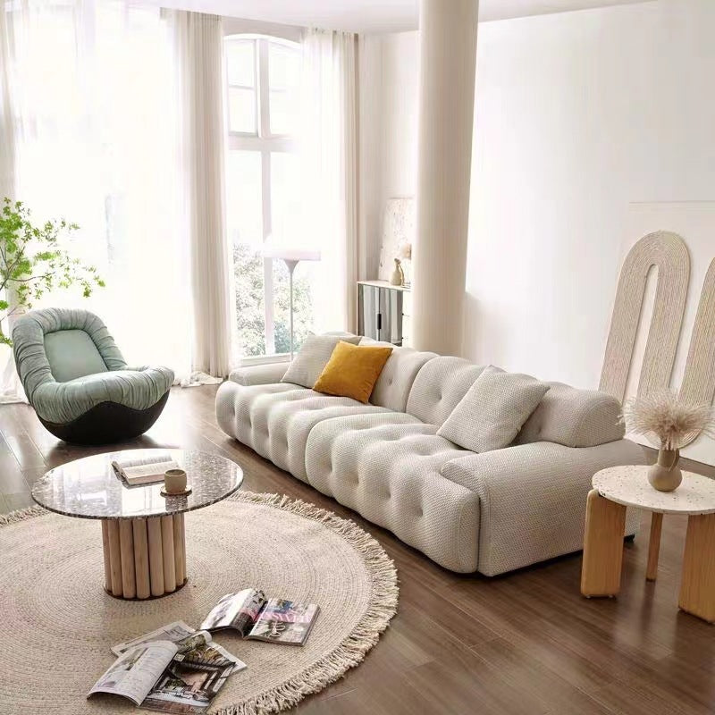 Italian Minimalist Rochiburg Fabric Sofa with Simple Design
