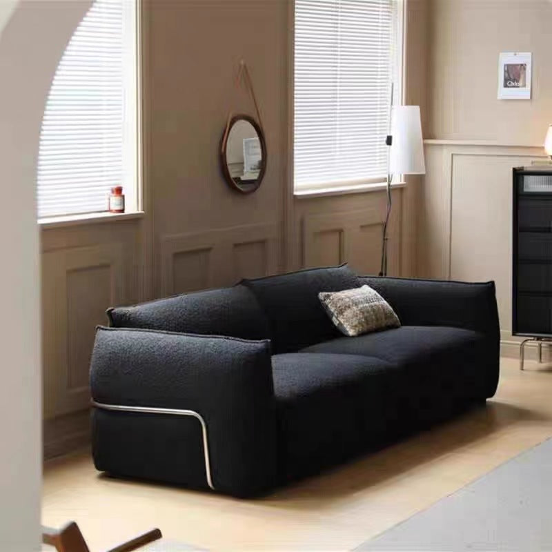 Italian Minimalist Modern Sofa Small Living Room Sherpa Couch