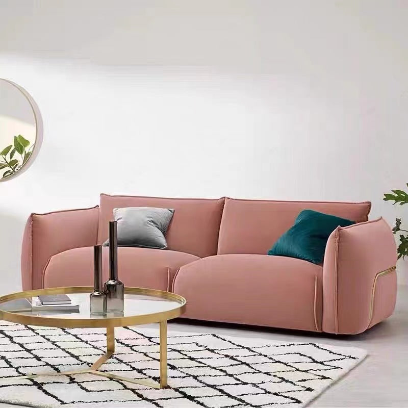Italian Minimalist Modern Sofa Small Living Room Sherpa Couch