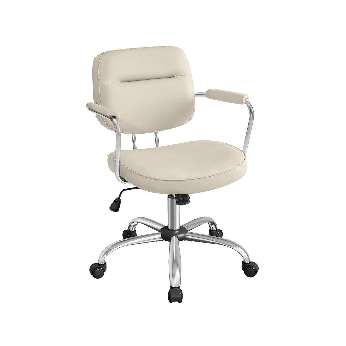 FURNMICS Office Chair with Back and Armrests Ink Black