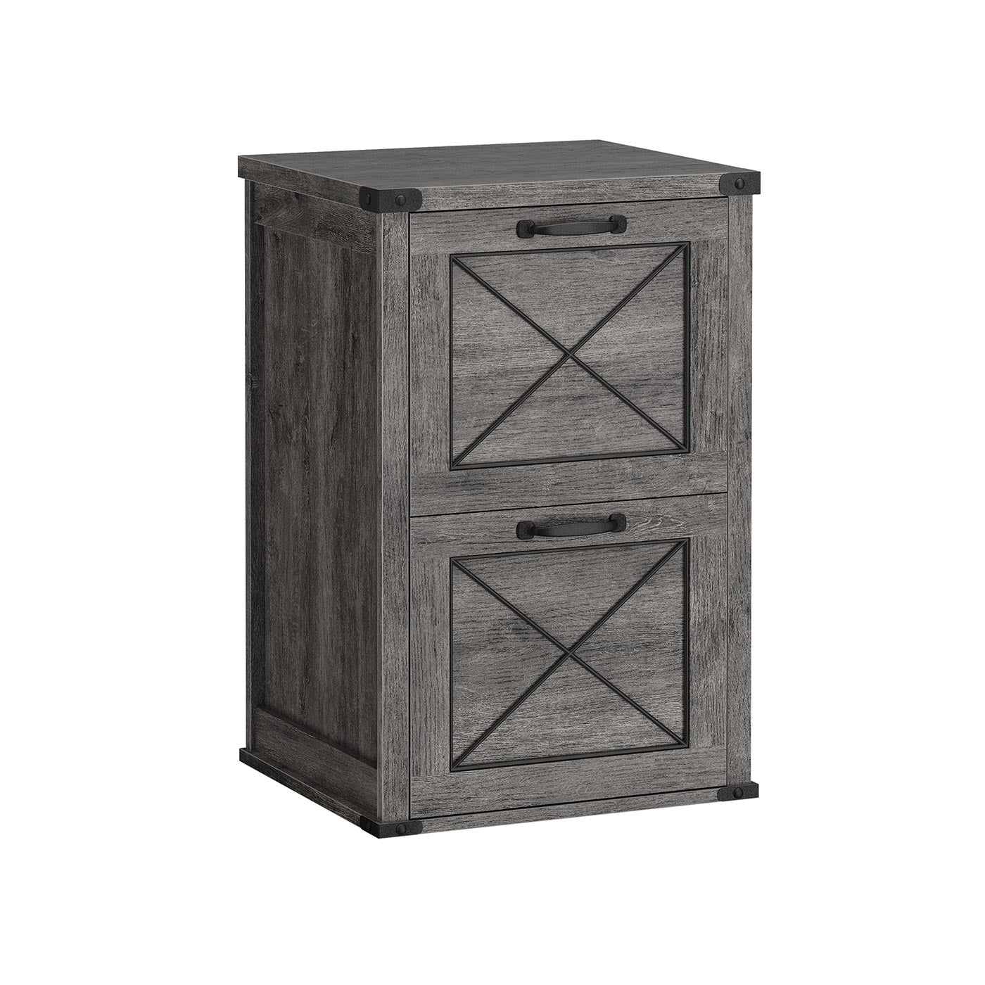 VASAGLE Modern Farmhouse File Cabinet, Printer Stand, 2/3 Drawer Filing Storage