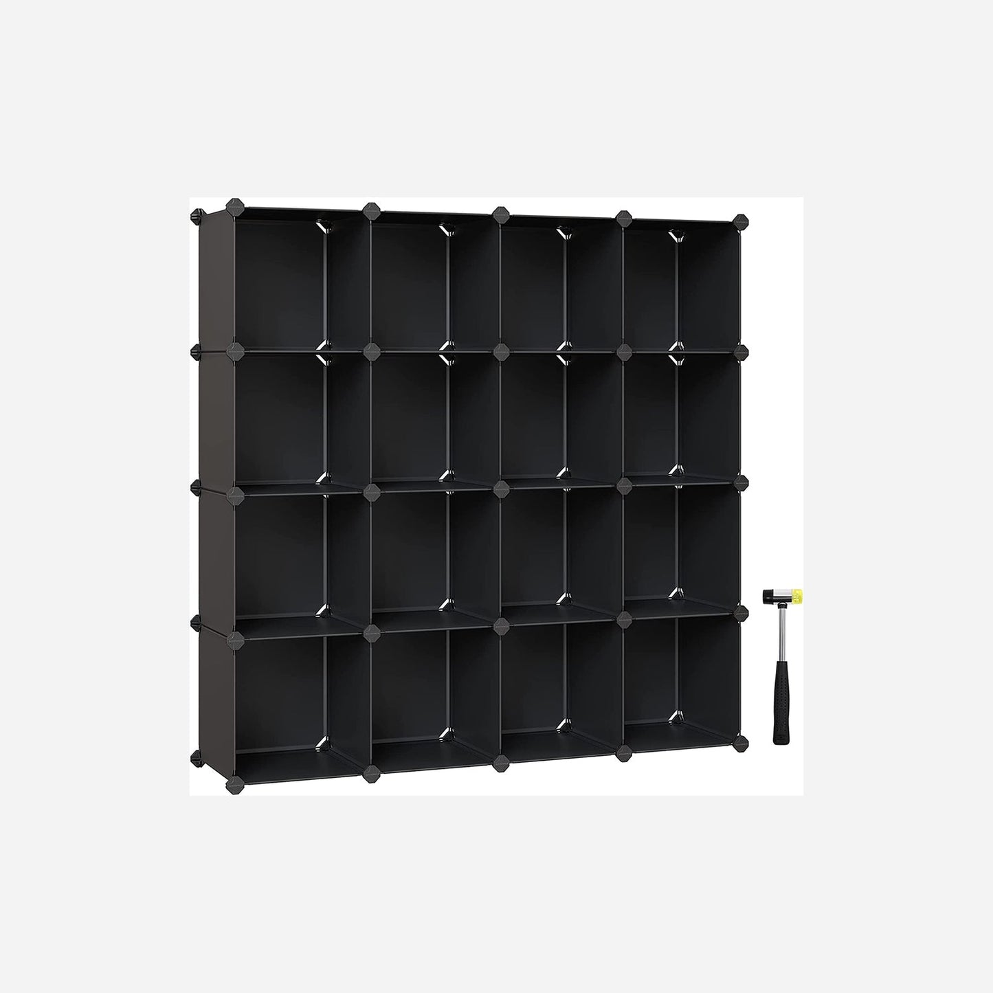 SONGMICS Modular Cube Storage Organizer - Versatile Stackable Plastic Shelf Unit