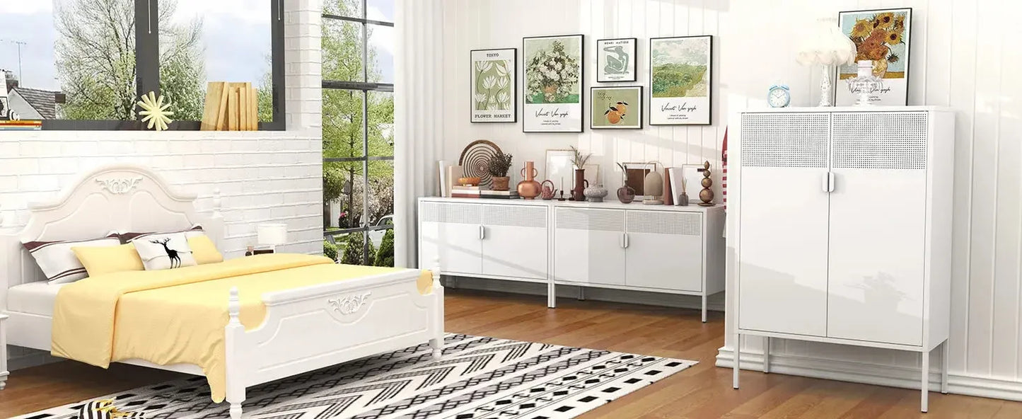 Metal storage cabinet