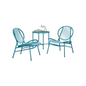 SONGMICS Outdoor Bistro Set Acapulco Chairs Side Table Conversation Patio Furniture