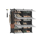 Versatile Modular Shoe Organizer Rack with Doors - Multi-Cube Storage Solution