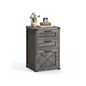 VASAGLE Modern Farmhouse File Cabinet, Printer Stand, 2/3 Drawer Filing Storage
