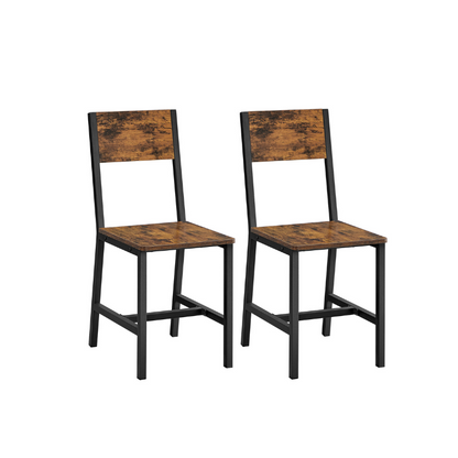 VASAGLE Industrial Dining Chairs Set: Modern Steel Frame, Multiple Colors & Packs