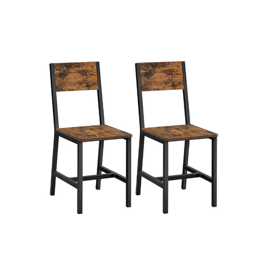 VASAGLE Industrial Dining Chairs Set: Modern Steel Frame, Multiple Colors & Packs