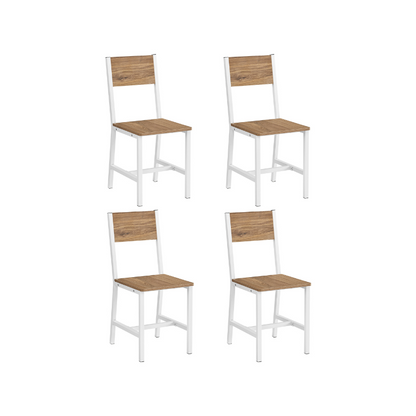 VASAGLE Industrial Dining Chairs Set: Modern Steel Frame, Multiple Colors & Packs