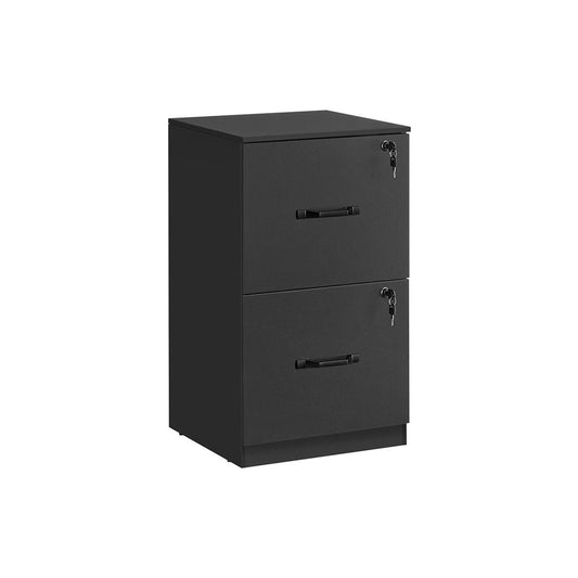 VASAGLE 2-Drawer Vertical File Cabinet Printer Stand Lockable A4 Letter Files