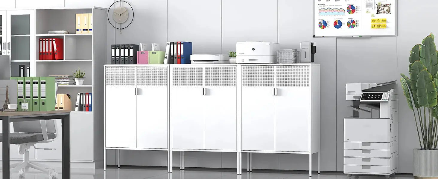Metal storage cabinet