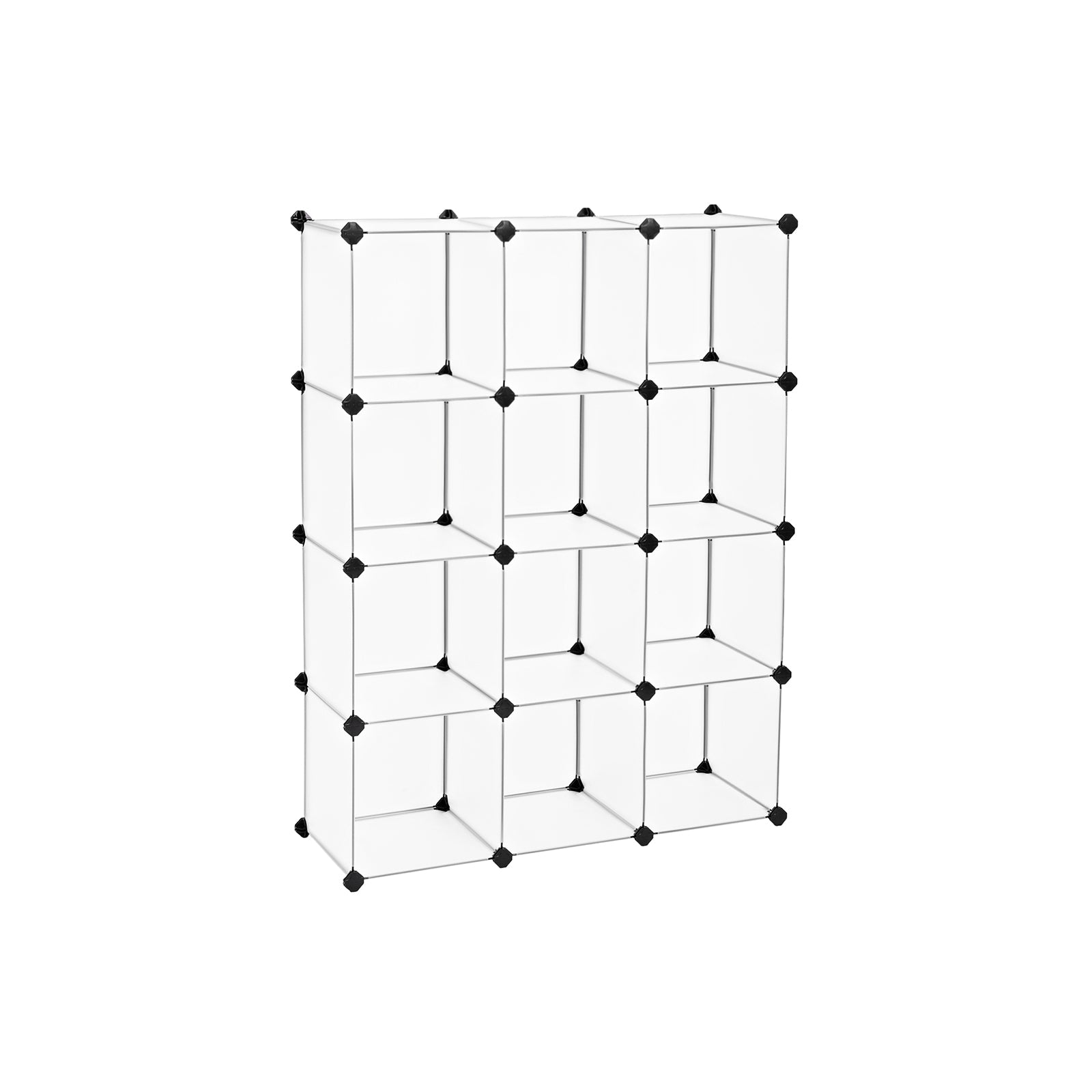 SONGMICS Modular Cube Storage Organizer - Versatile Stackable Plastic Shelf Unit