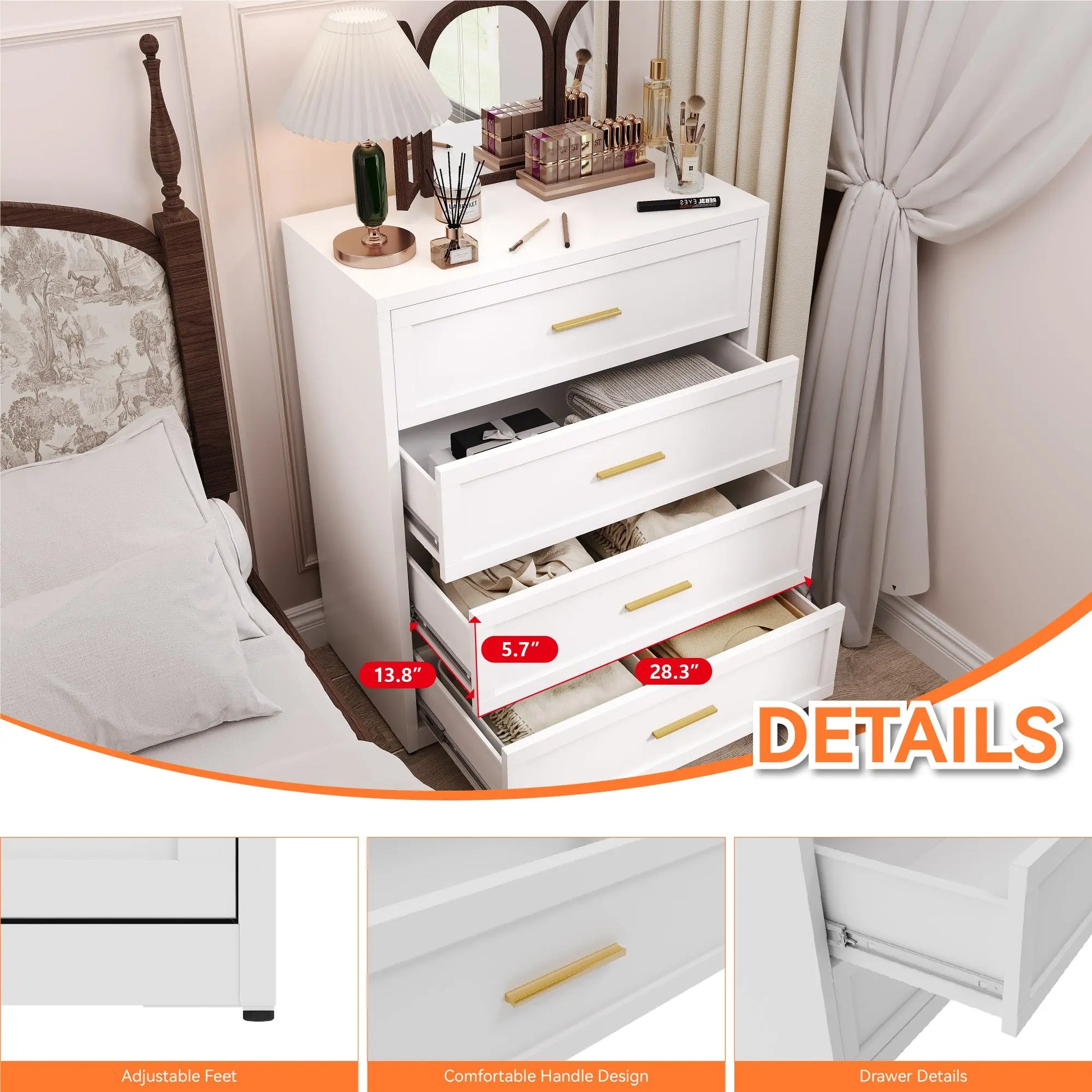 Metal chest of drawers