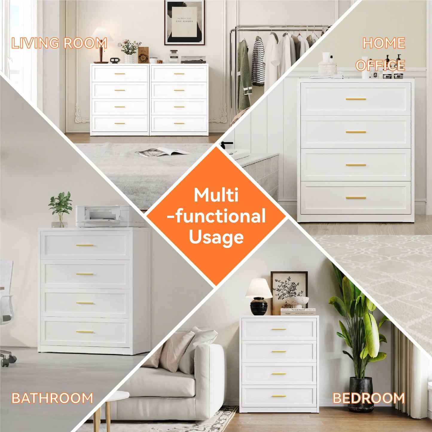 Metal chest of drawers