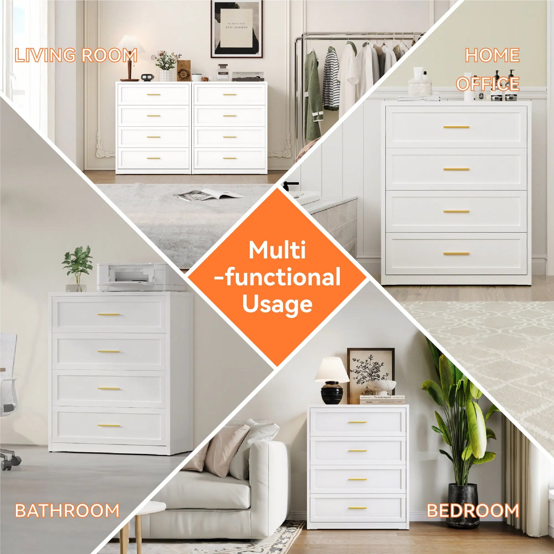 Metal chest of drawers