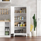 White Farmhouse Kitchen Cabinet