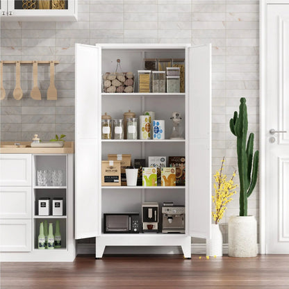 White Farmhouse Kitchen Cabinet