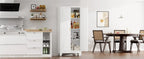 White Farmhouse Kitchen Cabinet