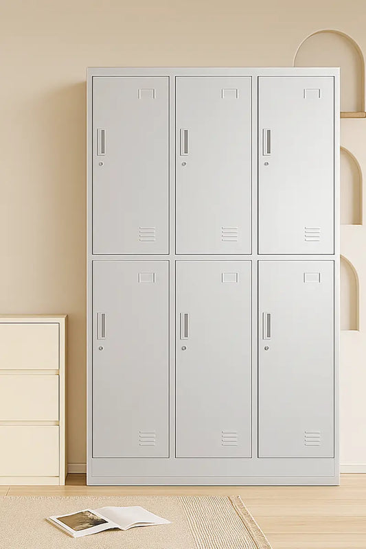 Six Door Wardrobe 【185cm x 90cm x 50cm】