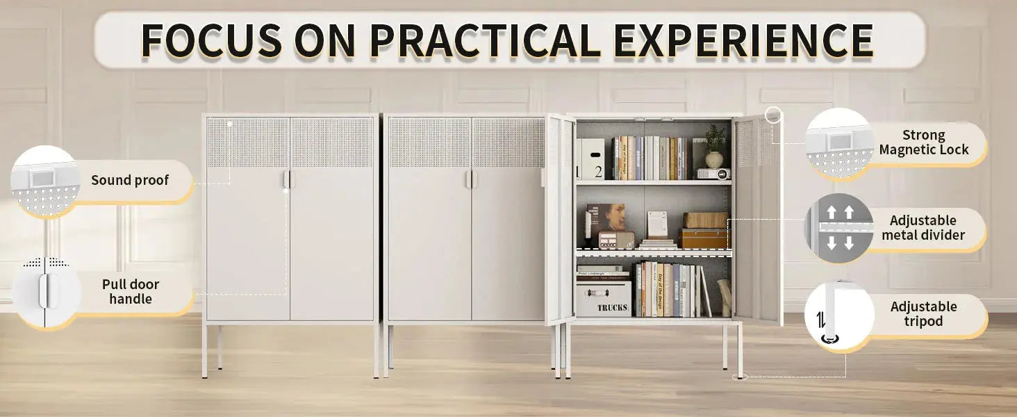 Metal storage cabinet