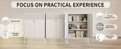 Metal storage cabinet
