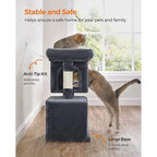 FURNMICS 26.4-Inch Cat Tower with 2 Cat Caves