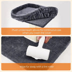 FURNMICS 27.9-Inch Cat Scratcher with 15.7 x 11.8 Inches Plush Perch