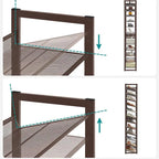 FURNMIC 12-Tier Metal Shoe Storage Organizer