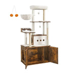 FURNMICS 66.9-Inch Cat Tower with Litter Box Enclosure
