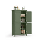 VASAGLE Freestanding Bathroom Storage Cabinet, Four Doors, Adjustable Shelves, Space Saving