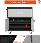 Metal storage cabinet