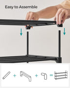 FURNMICS 3-Tier Shoe Rack
