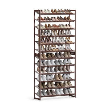FURNMIC 12-Tier Metal Shoe Storage Organizer