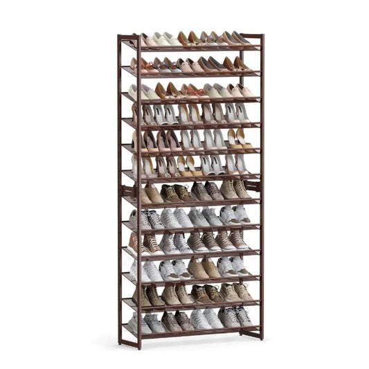 FURNMIC 12-Tier Metal Shoe Storage Organizer