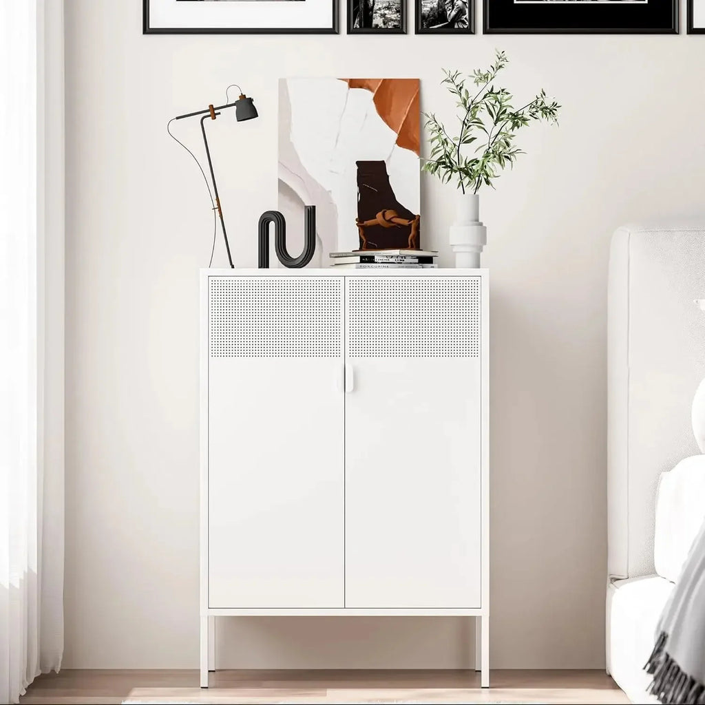 Metal storage cabinet