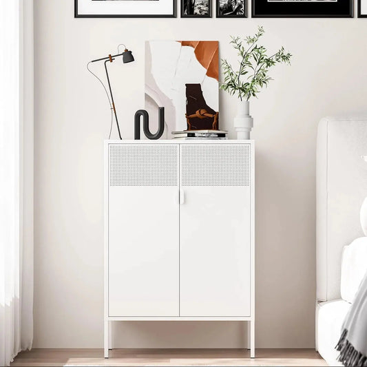 Metal storage cabinet