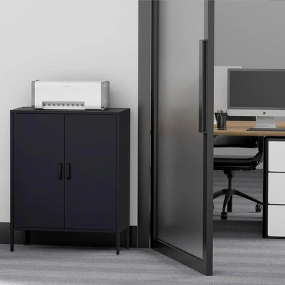 Metal Storage Cabinet with Doors and Shelves