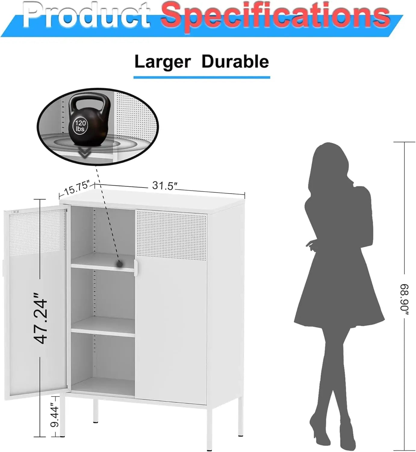 Metal storage cabinet
