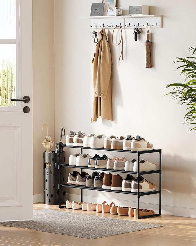 FURNMICS 3-Tier Shoe Rack